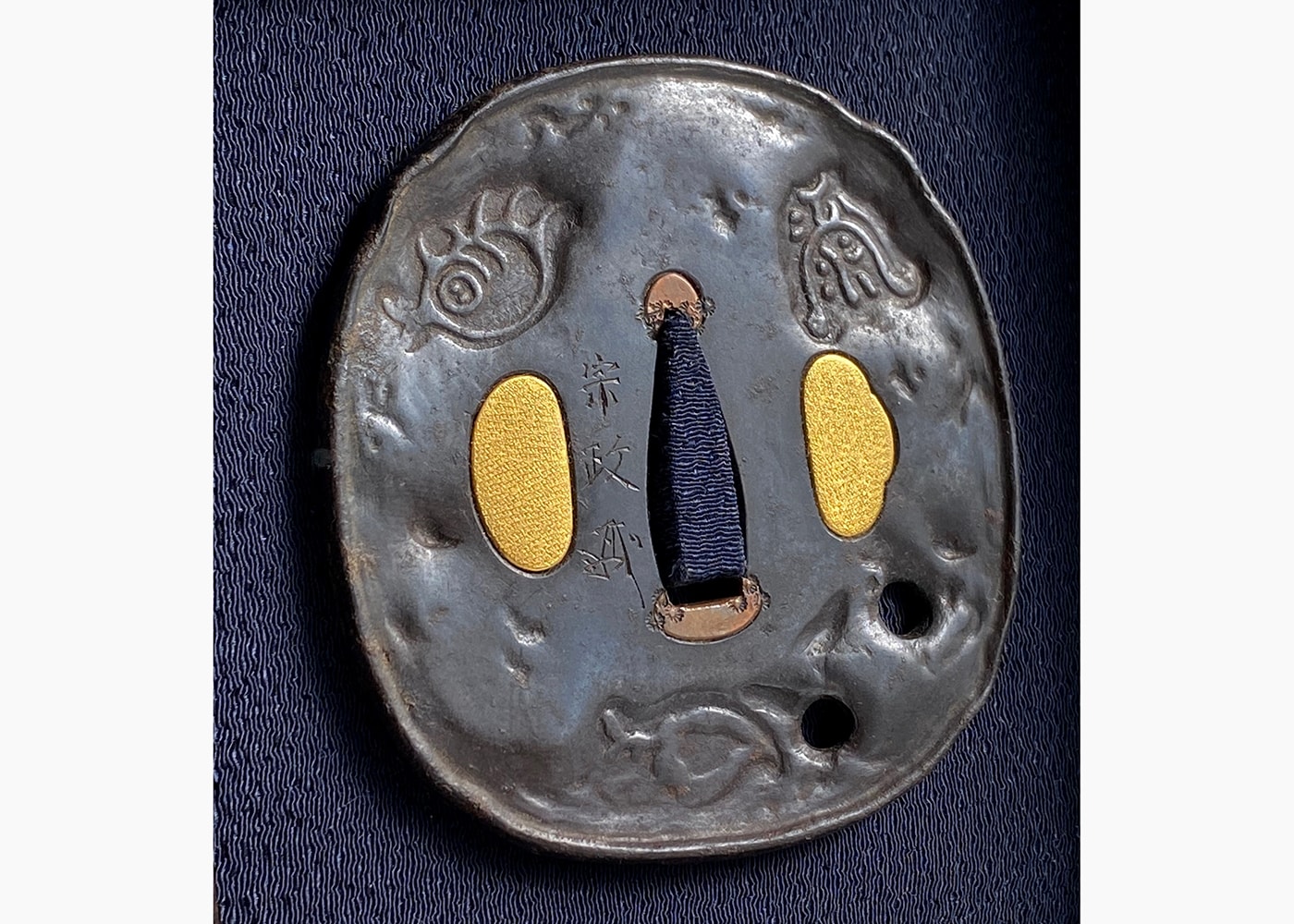 Edo period Tsuba signed Munemasa with NBTHK Hozon - Nihonto Art