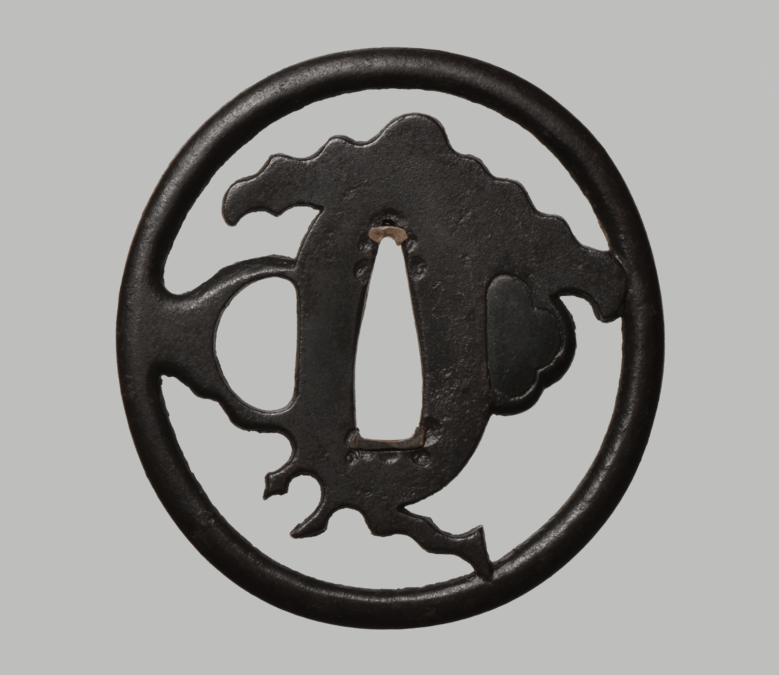 Tsuba - Tokubetsu Kichō - by Akasaka School - Akasaka Tadafusa NBHTK Tokubetsu Kicho Token