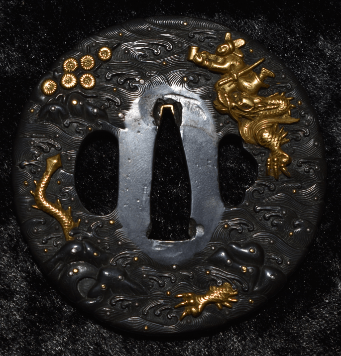 Kyokinko Sennin Dragon Tsuba
