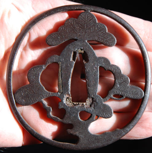 Tsuba - by Nishigaki Kanshiro - Kanshiro Matsu Tsuba