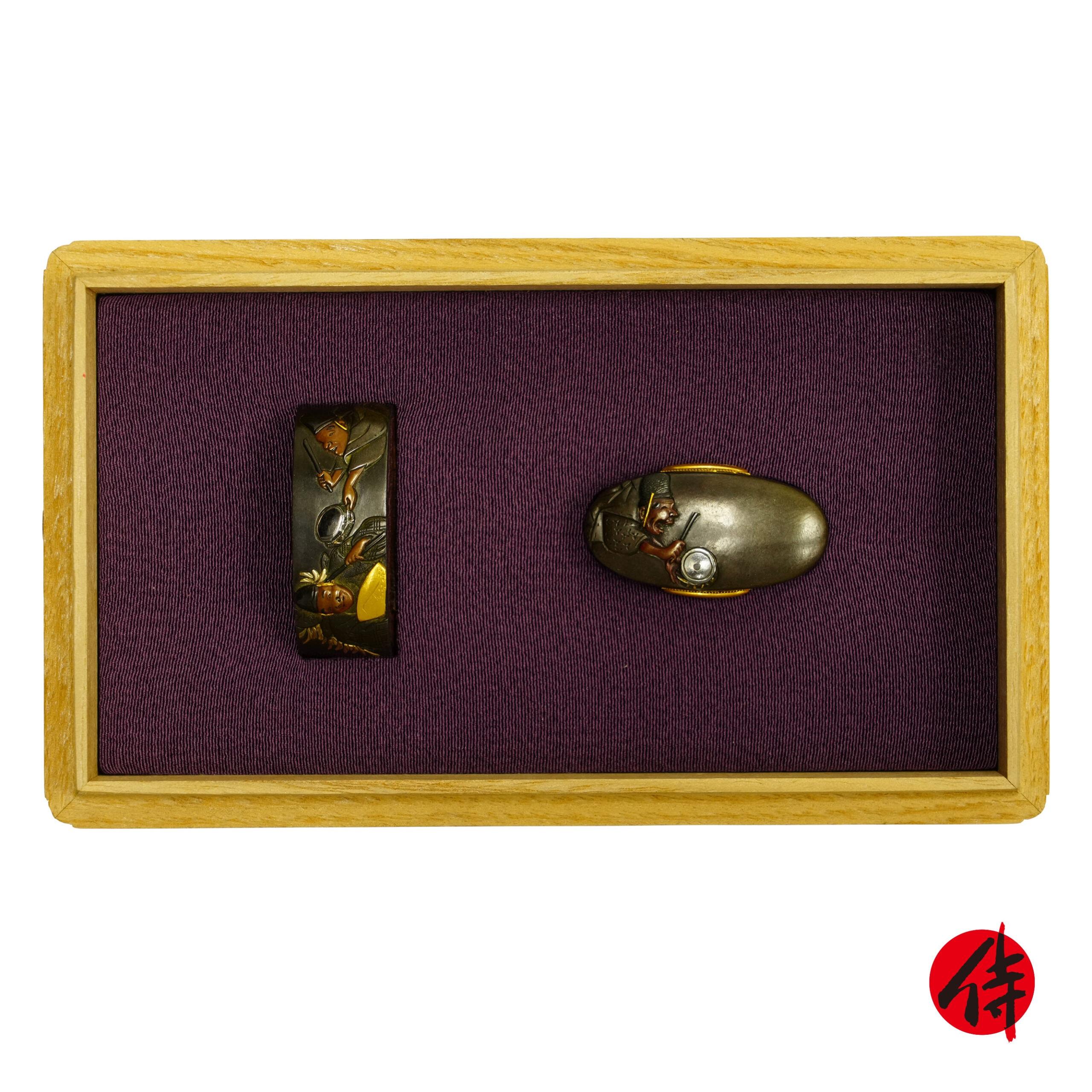 Antique Fuchi Kashira for Samurai Sword with NBTHK Tokubetsu Hozon Certificate (F-41)