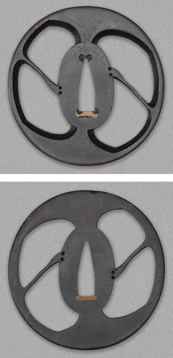 Tsuba - Tokuho - by Hayashi School - Kagecho Sukashi Zu
