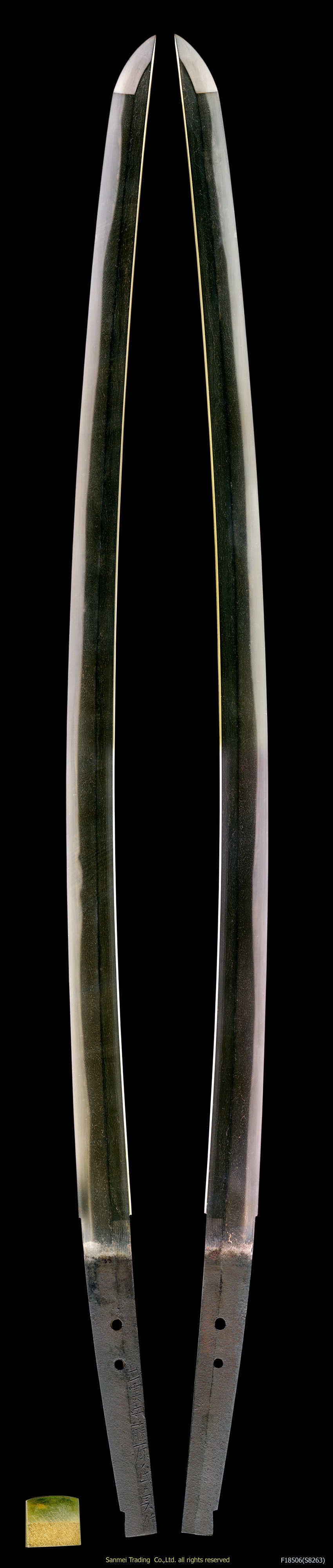 Katana - Tokuho - by Ujifusa Ujisada - Katana signed Izumo-no-kami Fujiwara Ujisada