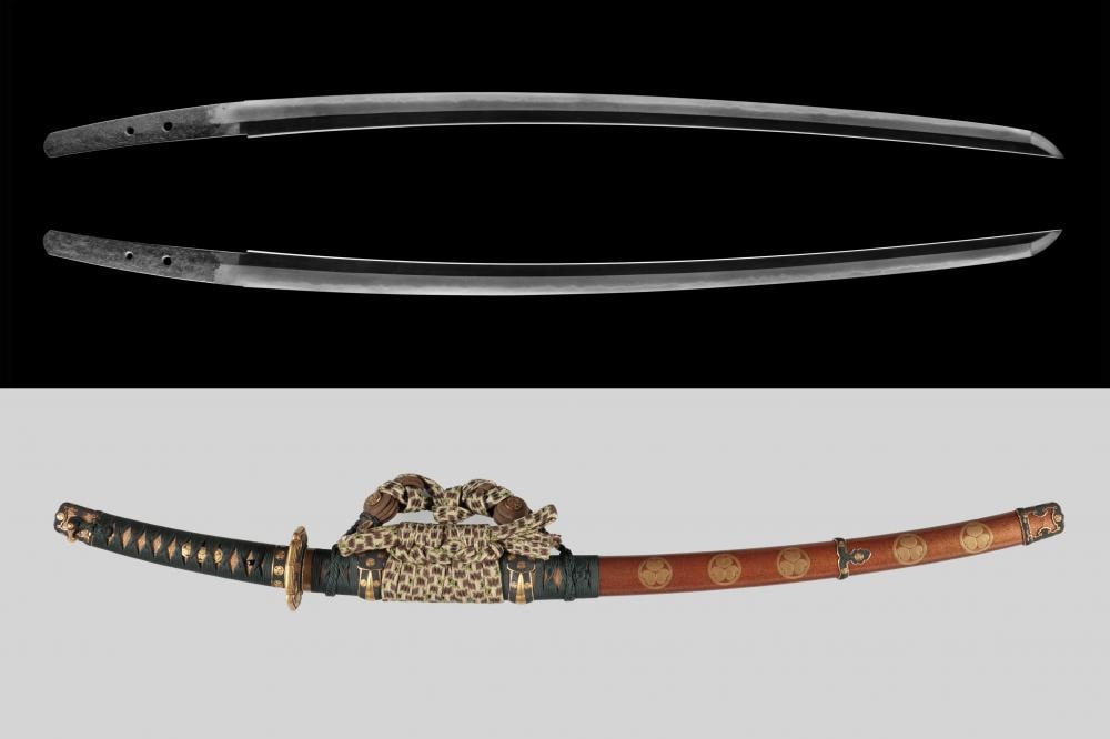 刀 備州(長)□(祐)光 □(年)八月日 / Katana Bisyu (Osa)□ Mitsu□