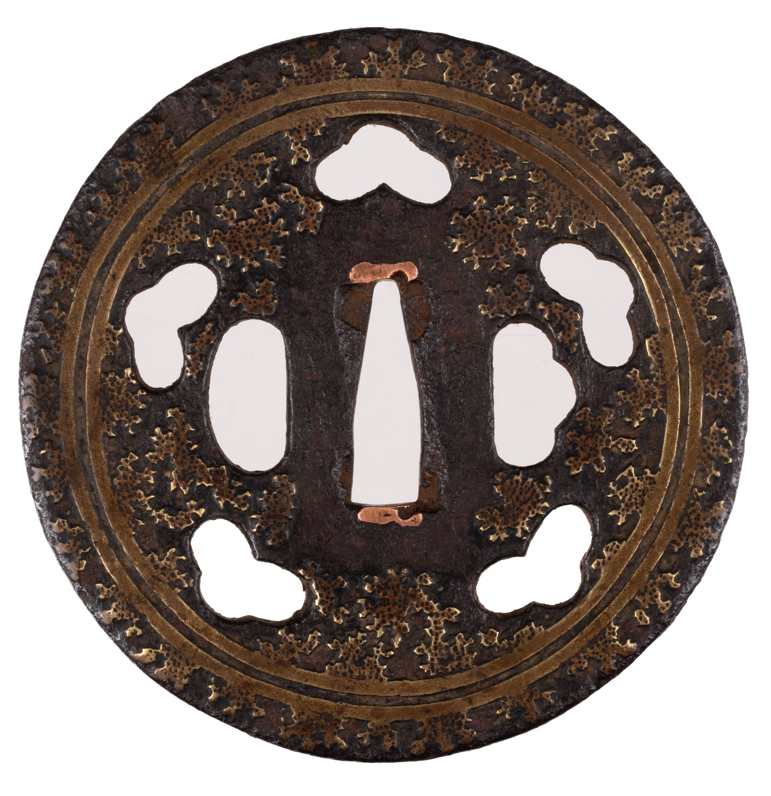 Iron sukashi Heinjo tsuba