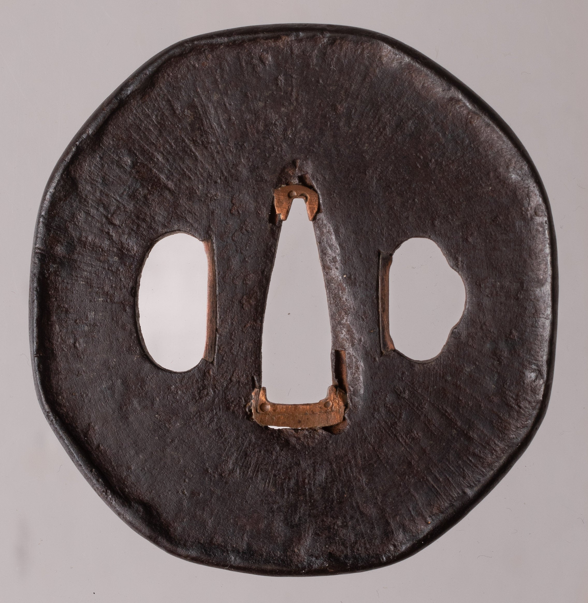 Iron Futagoyama School Tsuba with NBTHK Hozon Tosogu Amida Buddha