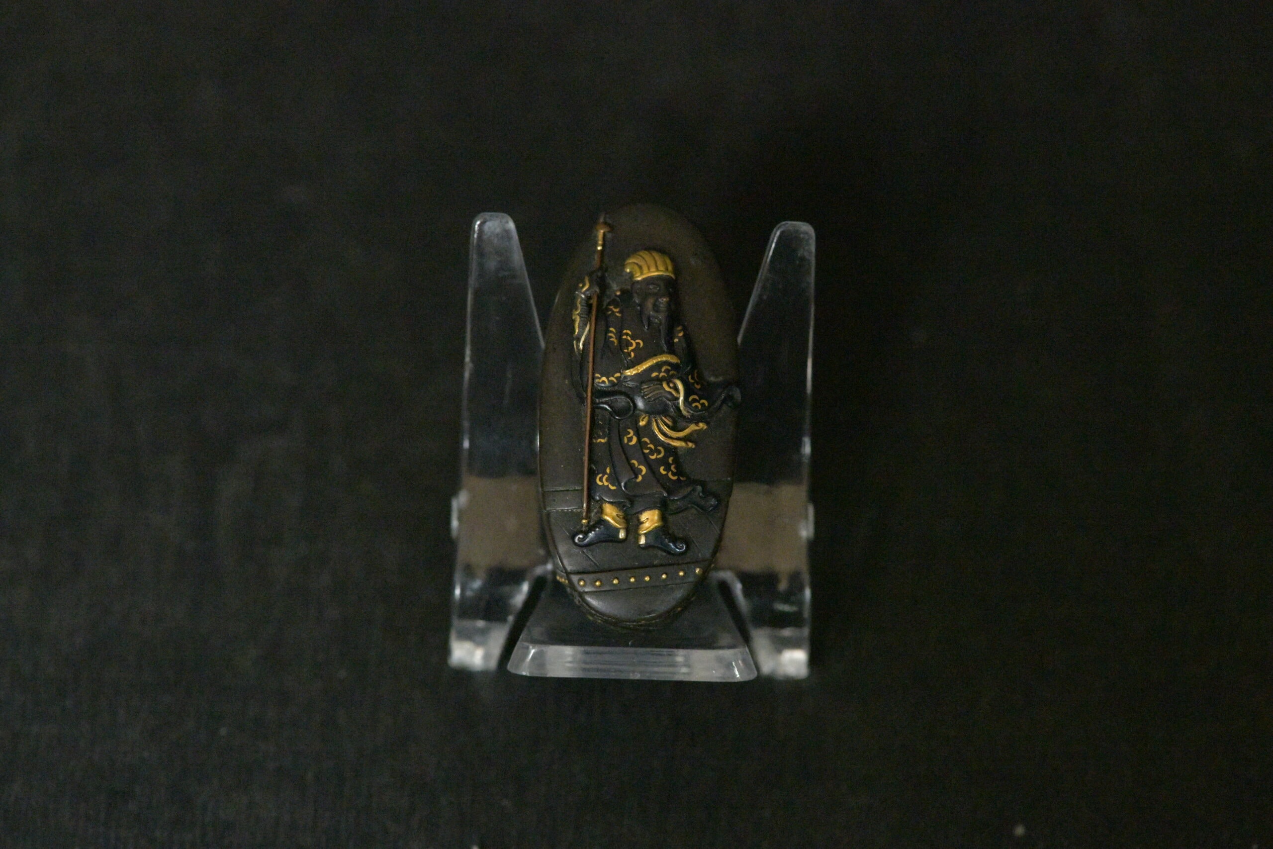 Kashira shakudo Bishamonten
