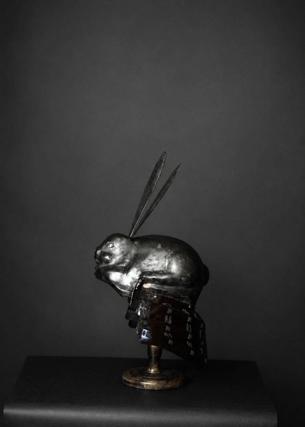 Kabuto - Edo Usagi-nari Kawari Kabuto – Silver-Foiled Rabbit Helmet