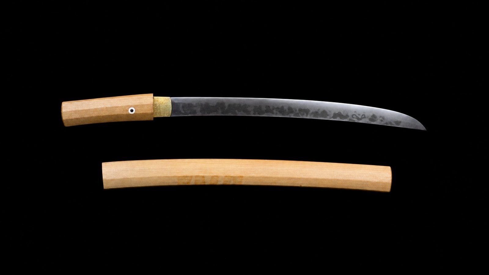 Late Muromachi Wakizashi – Hitatsura Hamon, Den Bushū Shimobara Chikashige