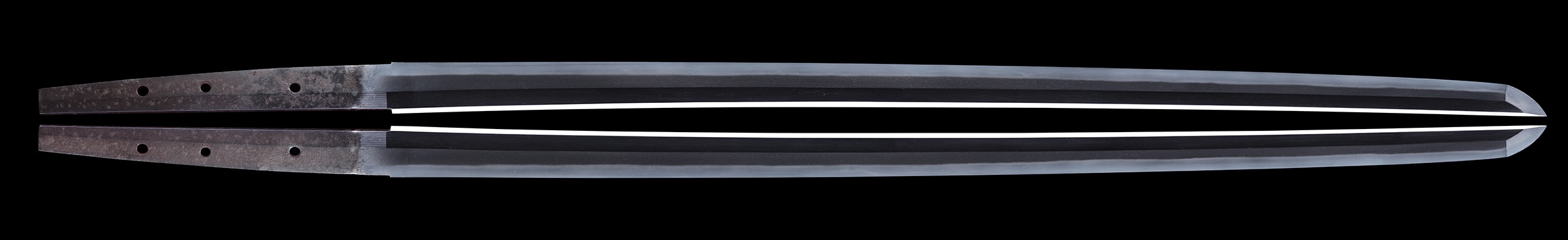 Katana - Hozon - by Shimosaka Tsuguhira - Katana with Koshirae