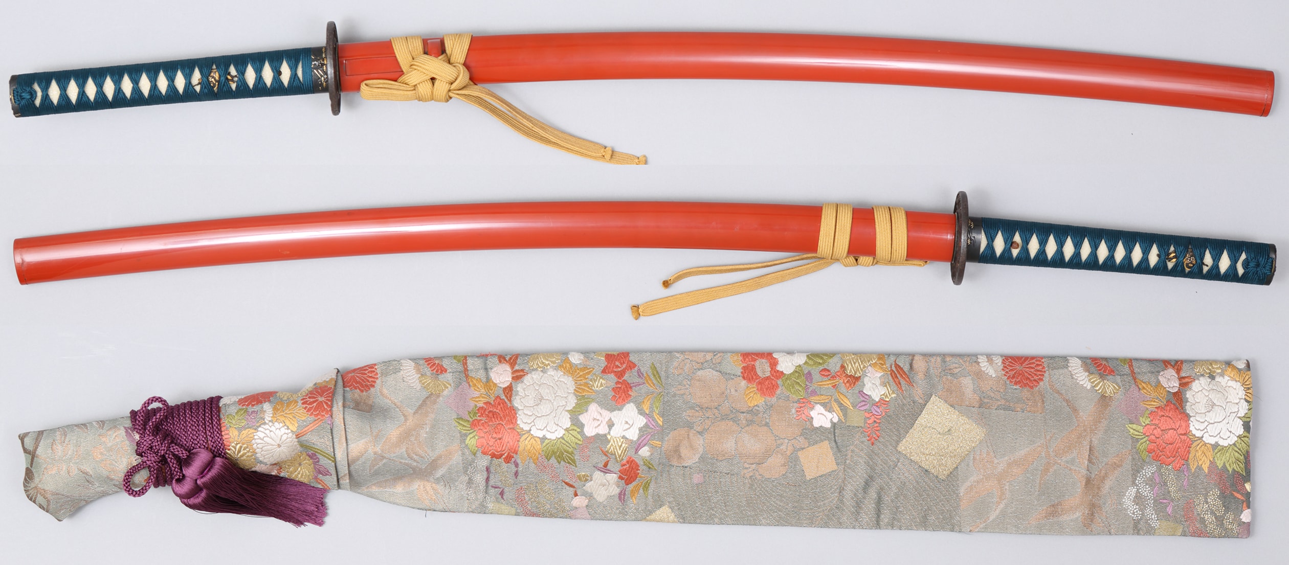 Koshirae - Red Lacquered Scabbard Katana Koshirae