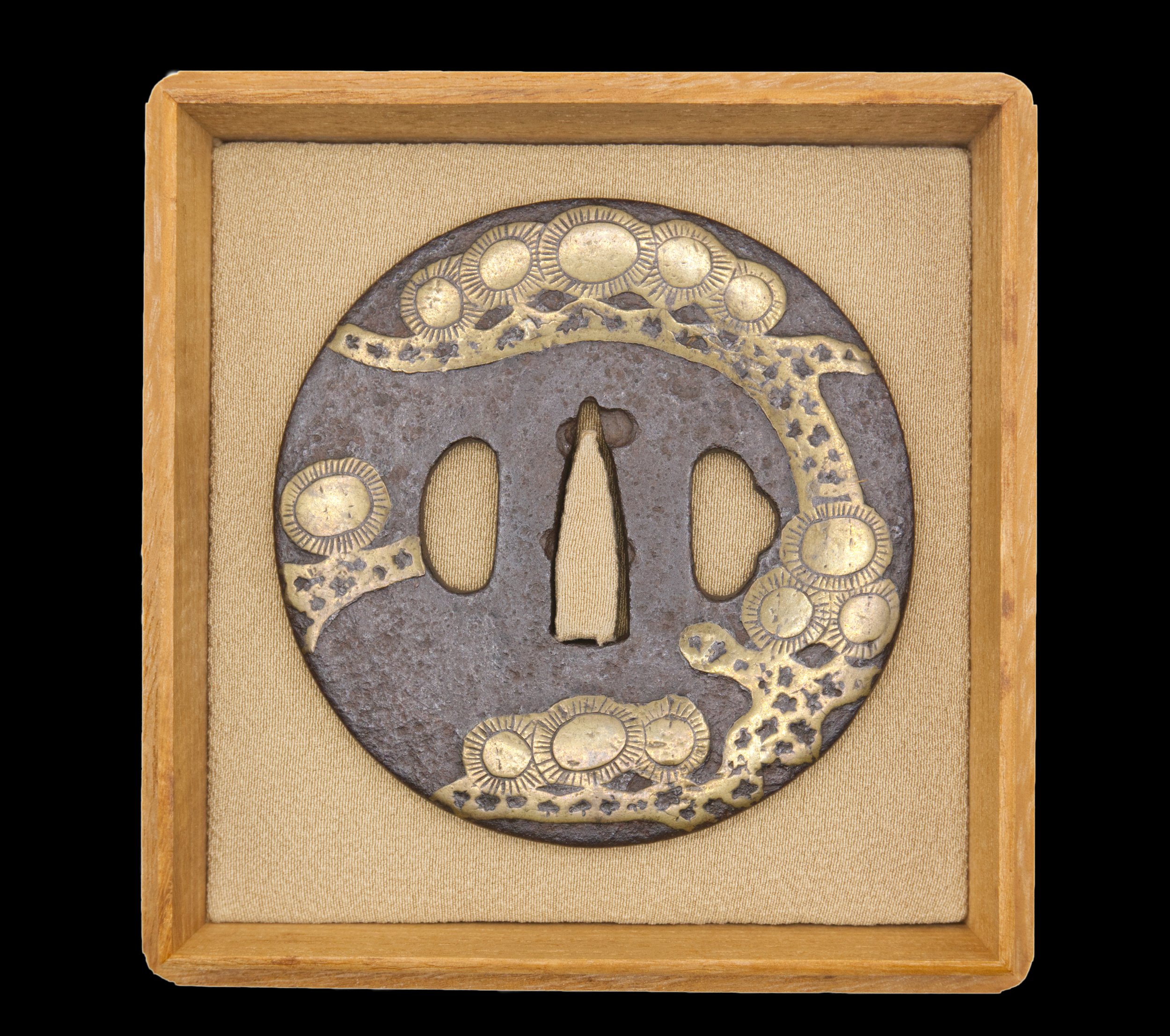 Tsuba - Hozon - by Heianjo-Zogan School - Mumei attributed to Heianjo Zogan, Pine Tree Design