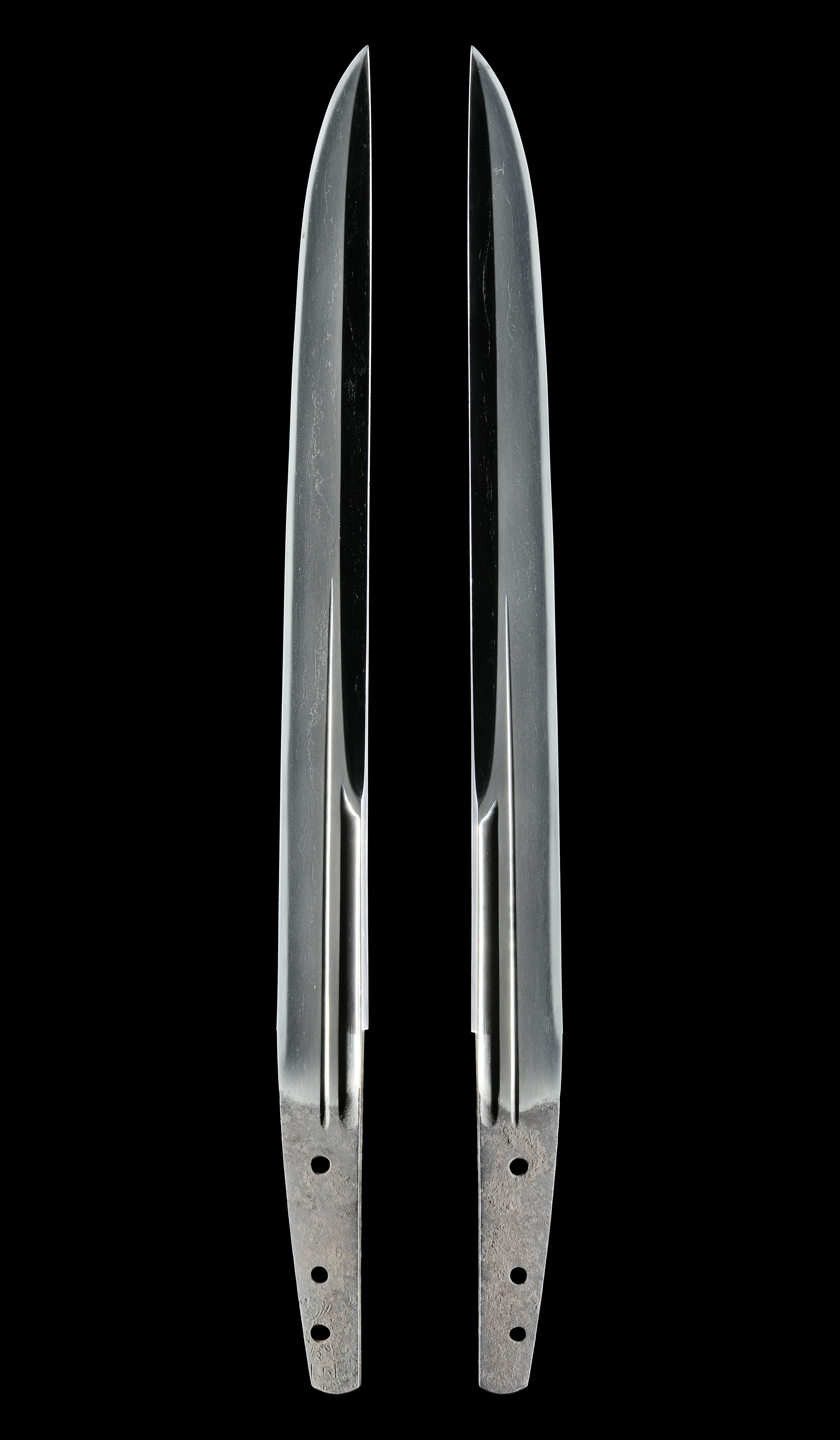 Tanto - Hozon - by Yoshii School - Bizen (cut off inscription) Yoshii Morinori