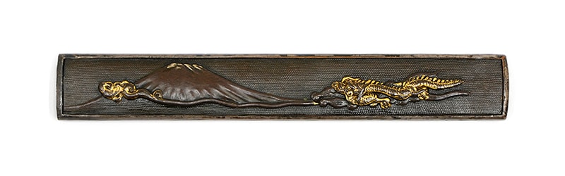 Tosogu - Dragon and Mount Fuji Design, Mumei