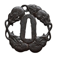 茄子透図 武州住正人Bushu Ju Masahito 12-1058