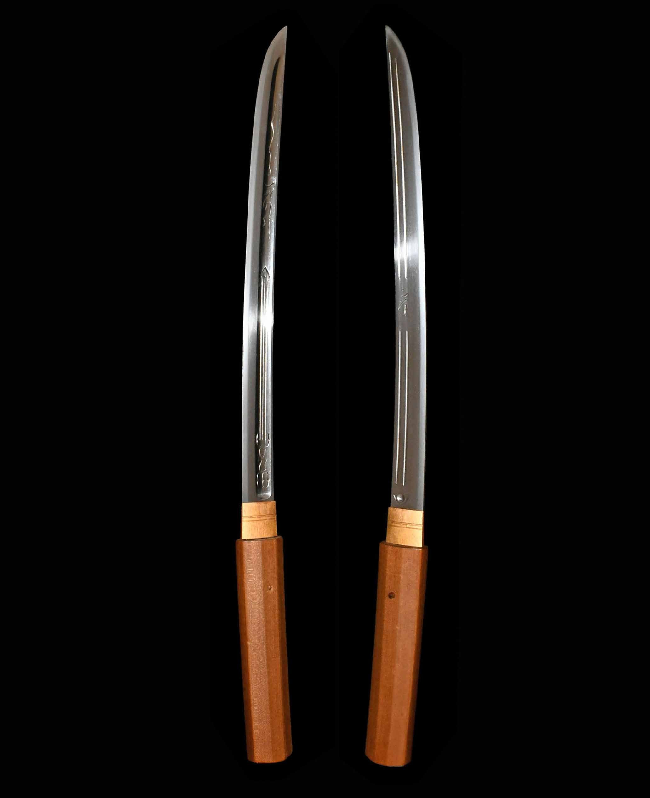 Wakizashi - Hozon - by Hojoji School - Morioka-sumi Yoshitsugu (Shinto) - NBTHK Hozon