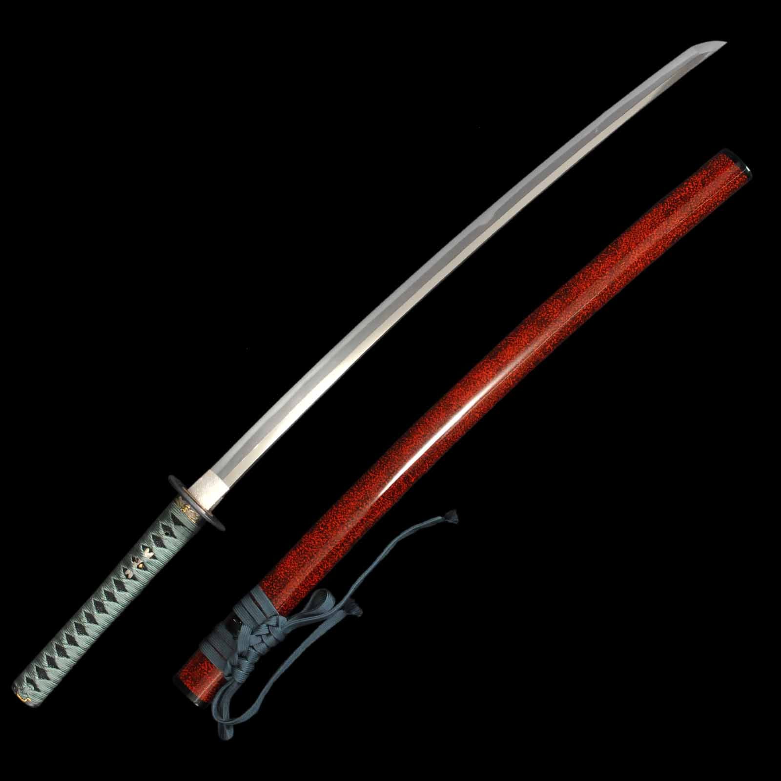 Katana - Daido/Morimichi - Uchigatana/Shirasaya Koshirae - Ubu Nakago - Shinto Era - Saga 31187
