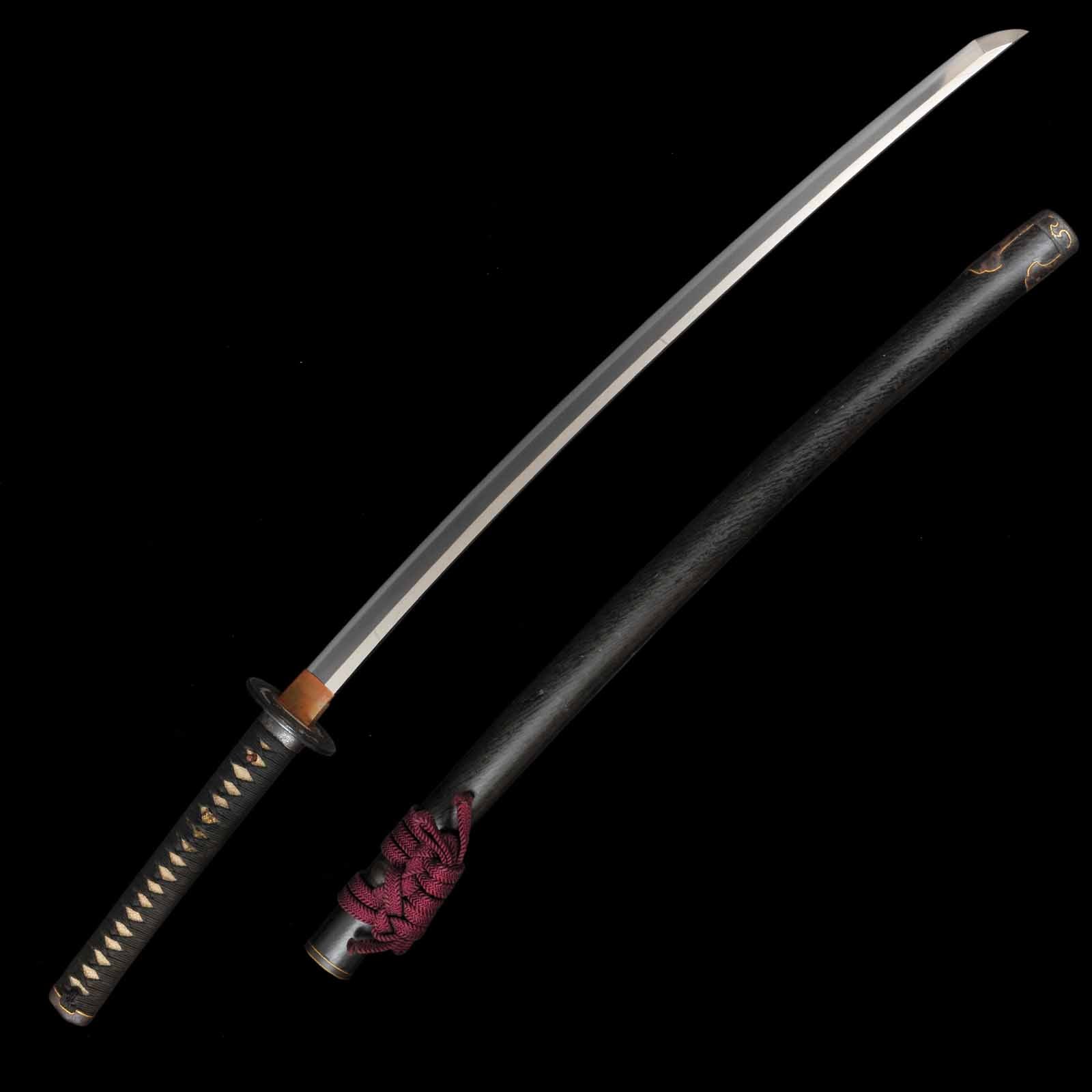 Katana - Shigehide - NBTHK Certificate - Uchigatana/Shirasaya Koshirae - Ubu Nakago - Shinshinto Era
