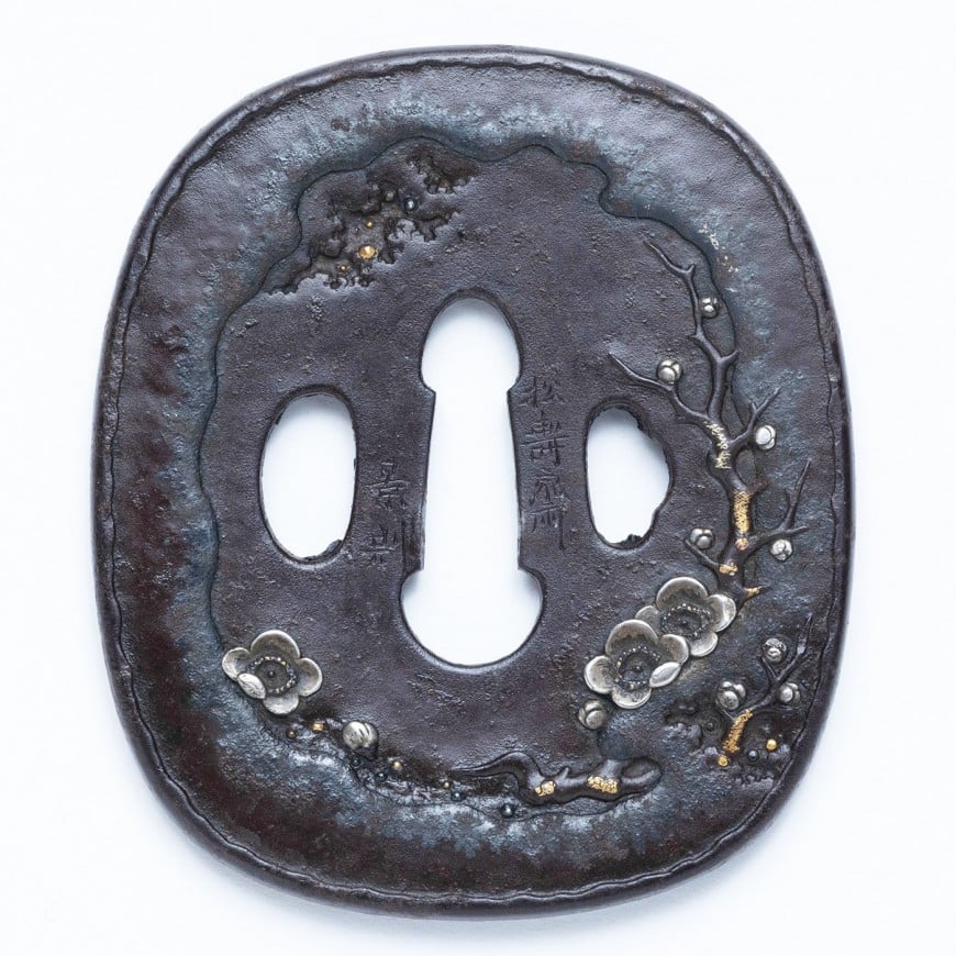 Tsuba - Hozon - by Toryusai School - Shojusai Kagenori (Kao) - Saikan Senryo Zu