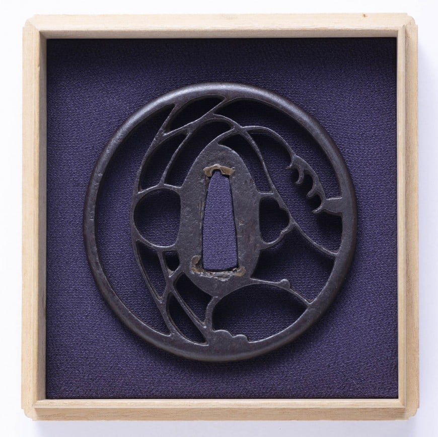 Tsuba - Jūyō - by Akasaka Tadamasa - Mumei, 2nd Gen. Akasaka Tadamasa - Musashino Design Sukashi