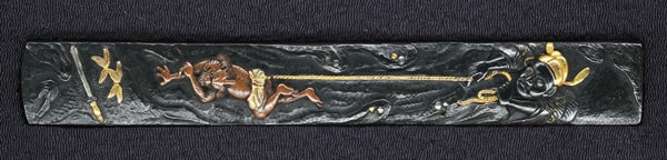 Kozuka - Hozon - by Mito School - Mumei Mito, Shoki and Oni Design