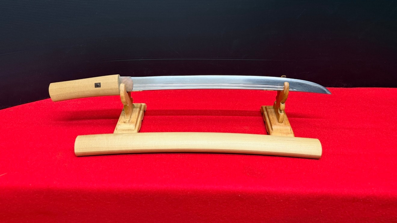 Wakizashi - Hozon - by Ko-Uda School - Mumei (Ko-Uda) - Hozon Token